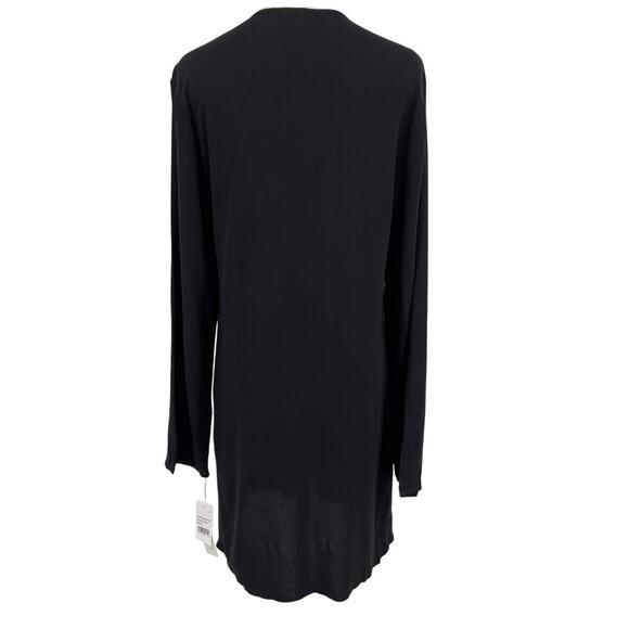 La Blanca Beachcomber Coverup V-Neck Tunic Black Size Small NEW - Picture 7 of 8